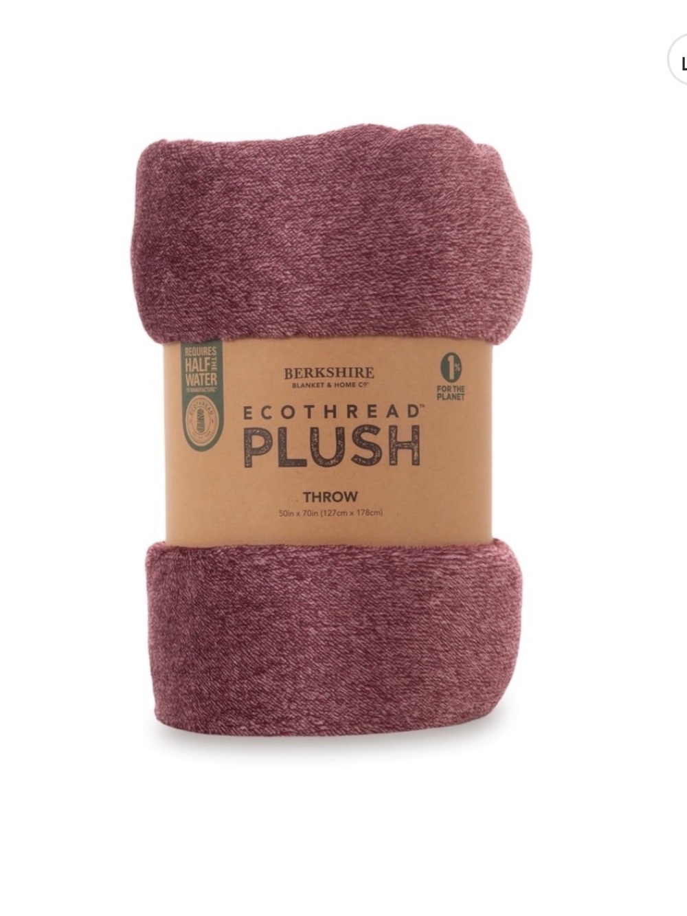 Berkshire Plush Throw Blanket in Copper